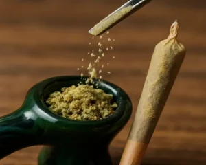 . Sprinkle kief on a Bowl or Joint