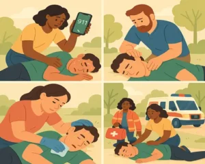 What to do right now a bystander’s first aid plan