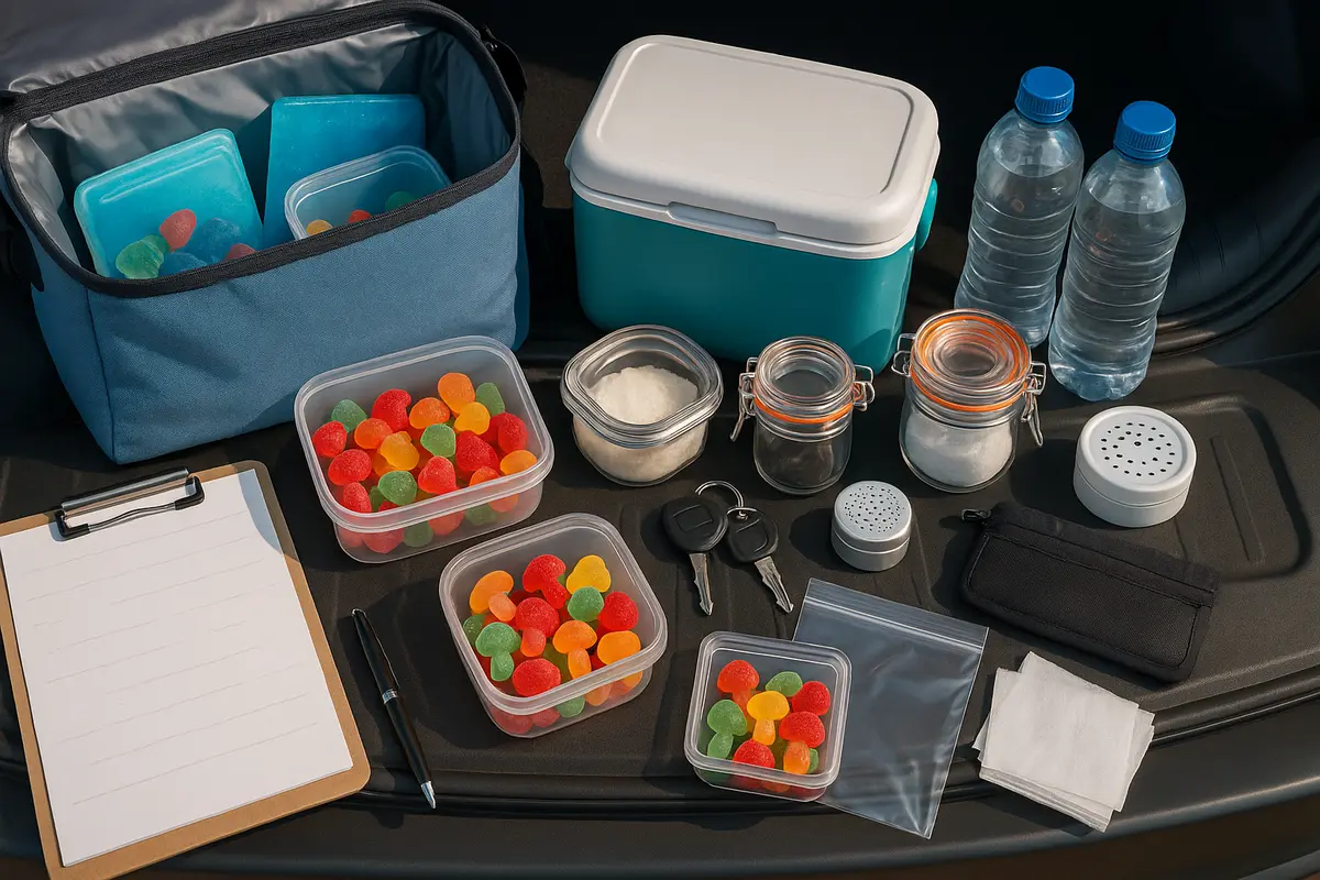 Road Trip Mushroom Gummies Packing List Cooler Hacks & Odor Control