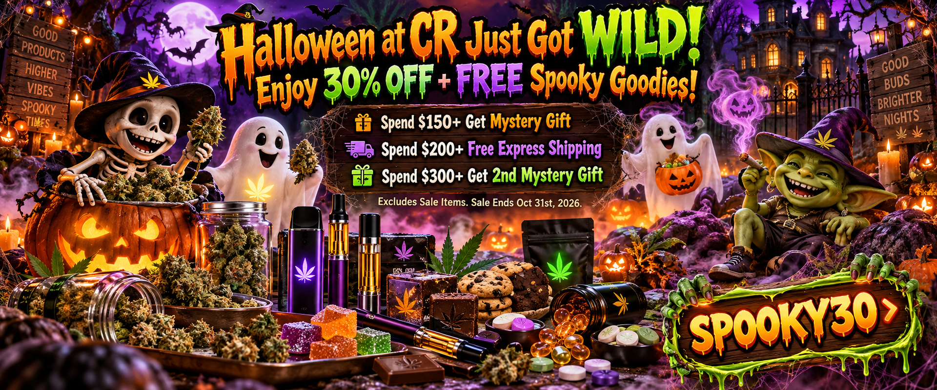 cr halloween sale banner